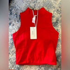 NWT Gold Hinge Red Athletic Top sz Small
